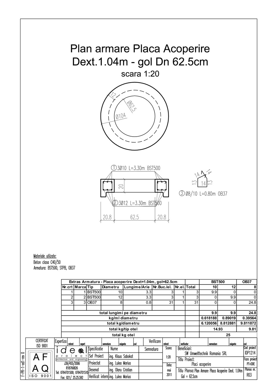 Pagina 1-CAD-PDF Placa acoperire Dext1040 H200 cu GOL DN625 SW UMWELTTECHNIK Detaliu de produs 
