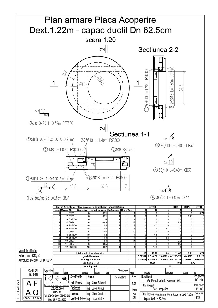 Pagina 1-CAD-PDF Placa acoperire Dext1220 H200 cu CD DN625 SW UMWELTTECHNIK Detaliu de produs 