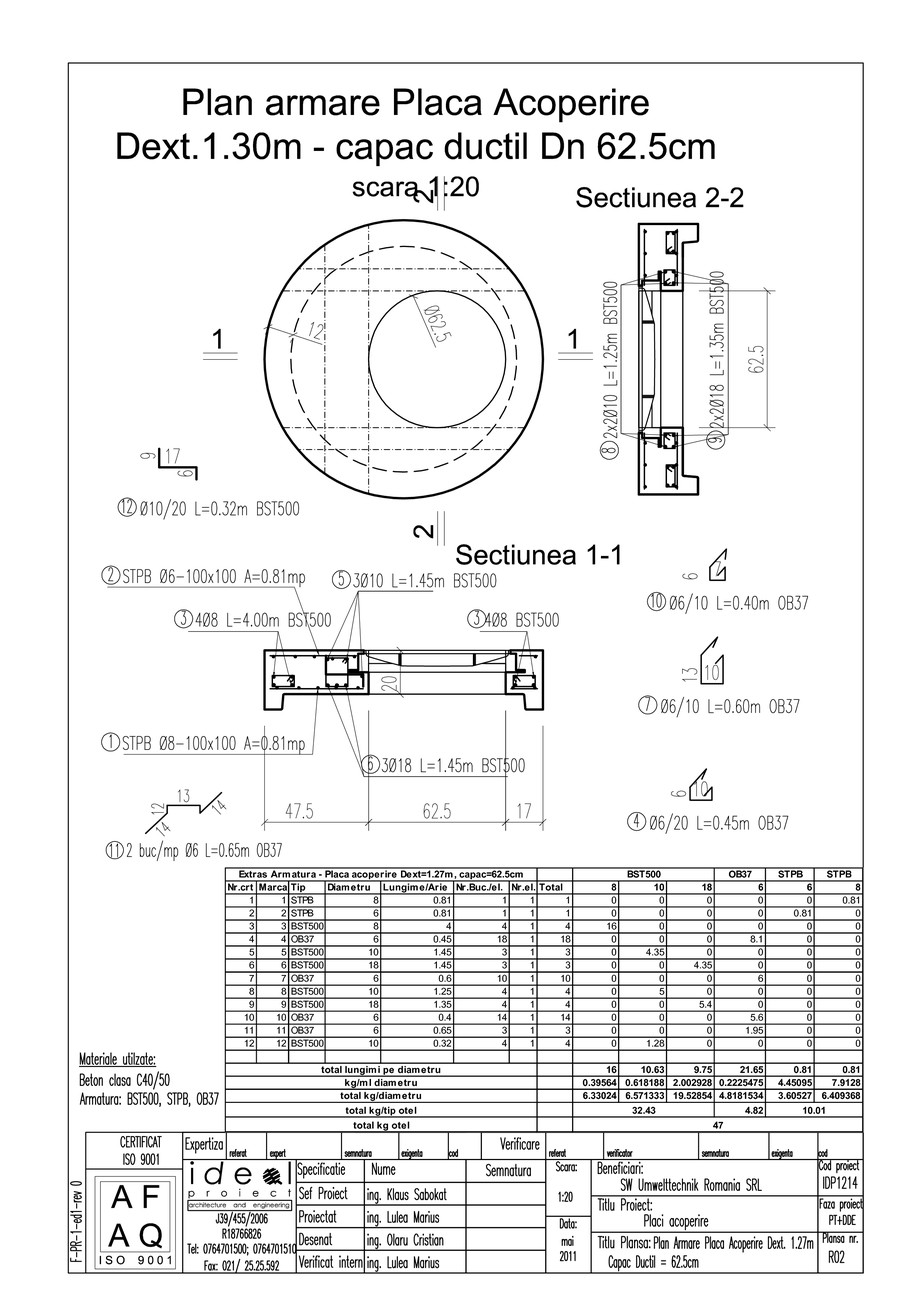 Pagina 1-CAD-PDF Placa acoperire Dext1270 H200 cu CD DN625 SW UMWELTTECHNIK Detaliu de produs 
