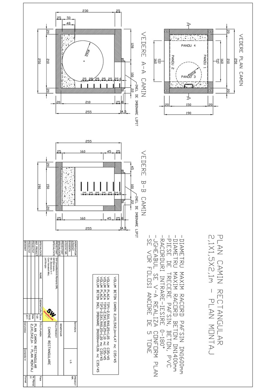 Pagina 1-CAD-PDF Camin rectangular 2,1X1,5X2,1m SW UMWELTTECHNIK Detaliu de produs 