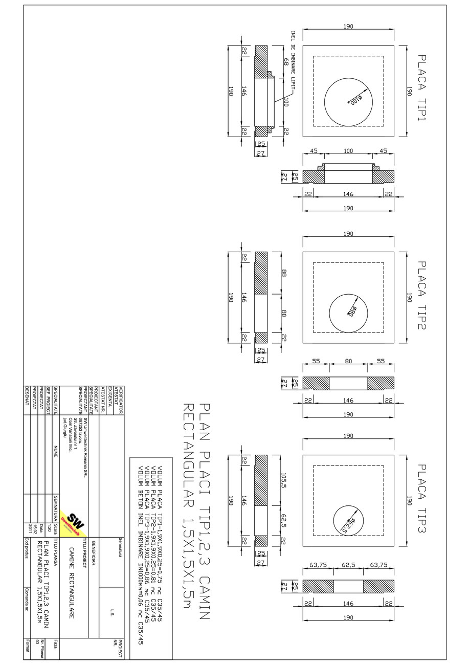 Pagina 1-CAD-PDF Placa camin rectangular Dint.1,5x1,5x1,5m SW UMWELTTECHNIK Detaliu de produs 