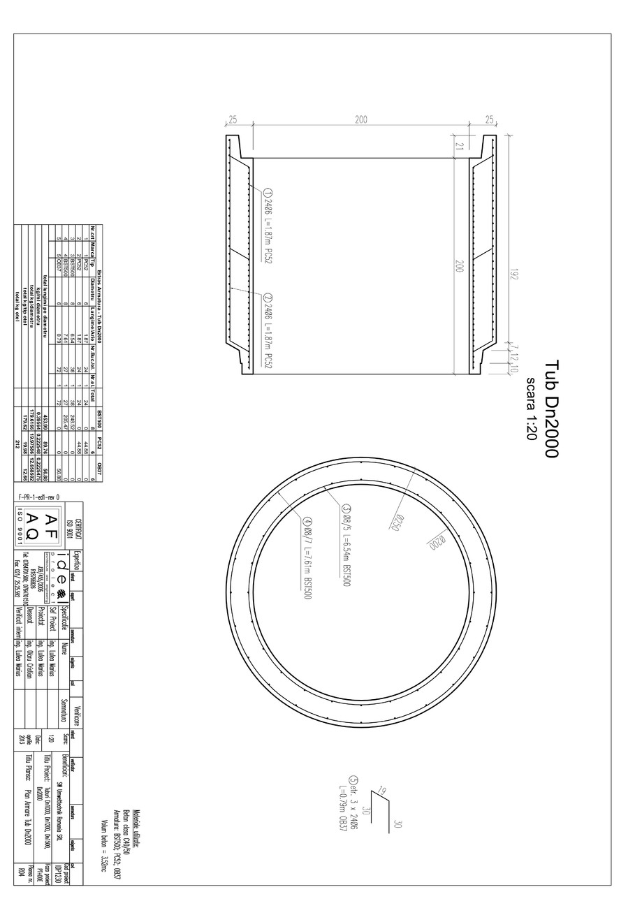 Pagina 1-CAD-PDF Tub DN2000mm L2m SW UMWELTTECHNIK Detaliu de produs 