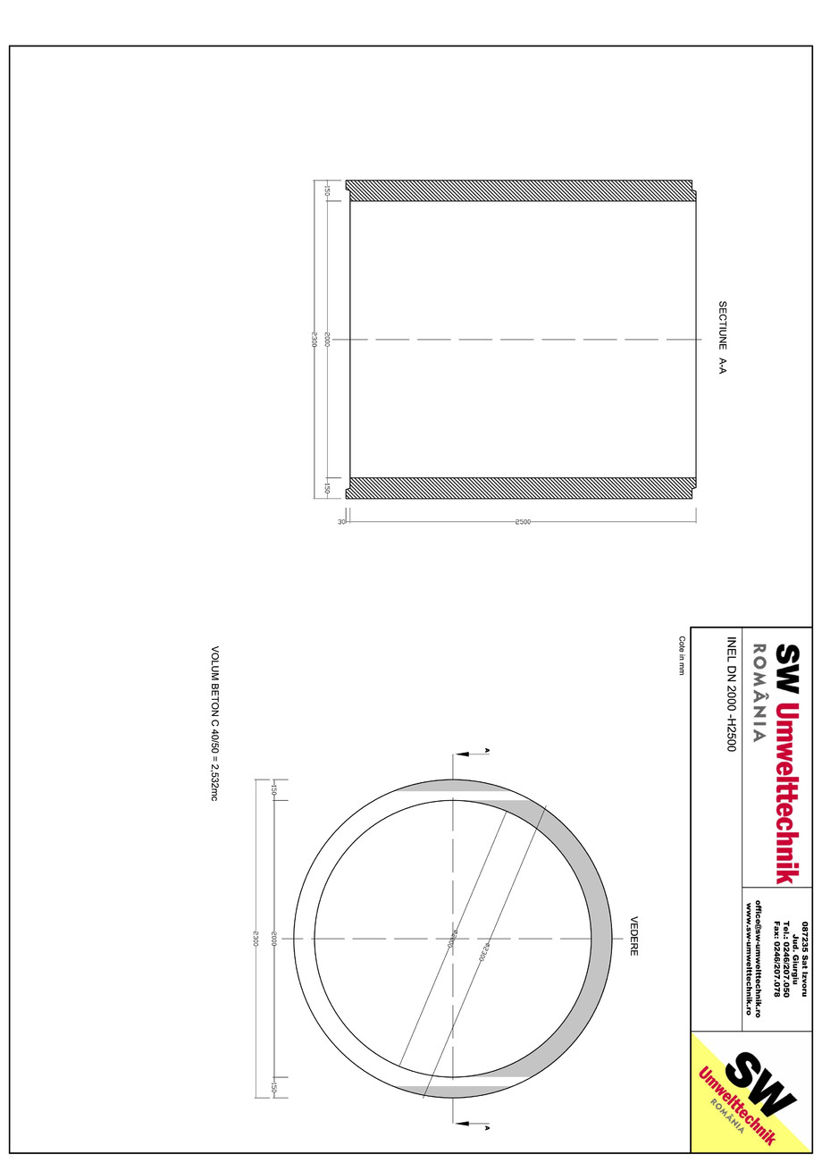 Pagina 1-CAD-PDF Inel DN2000  - Inel H2500 SW UMWELTTECHNIK Detaliu de produs 