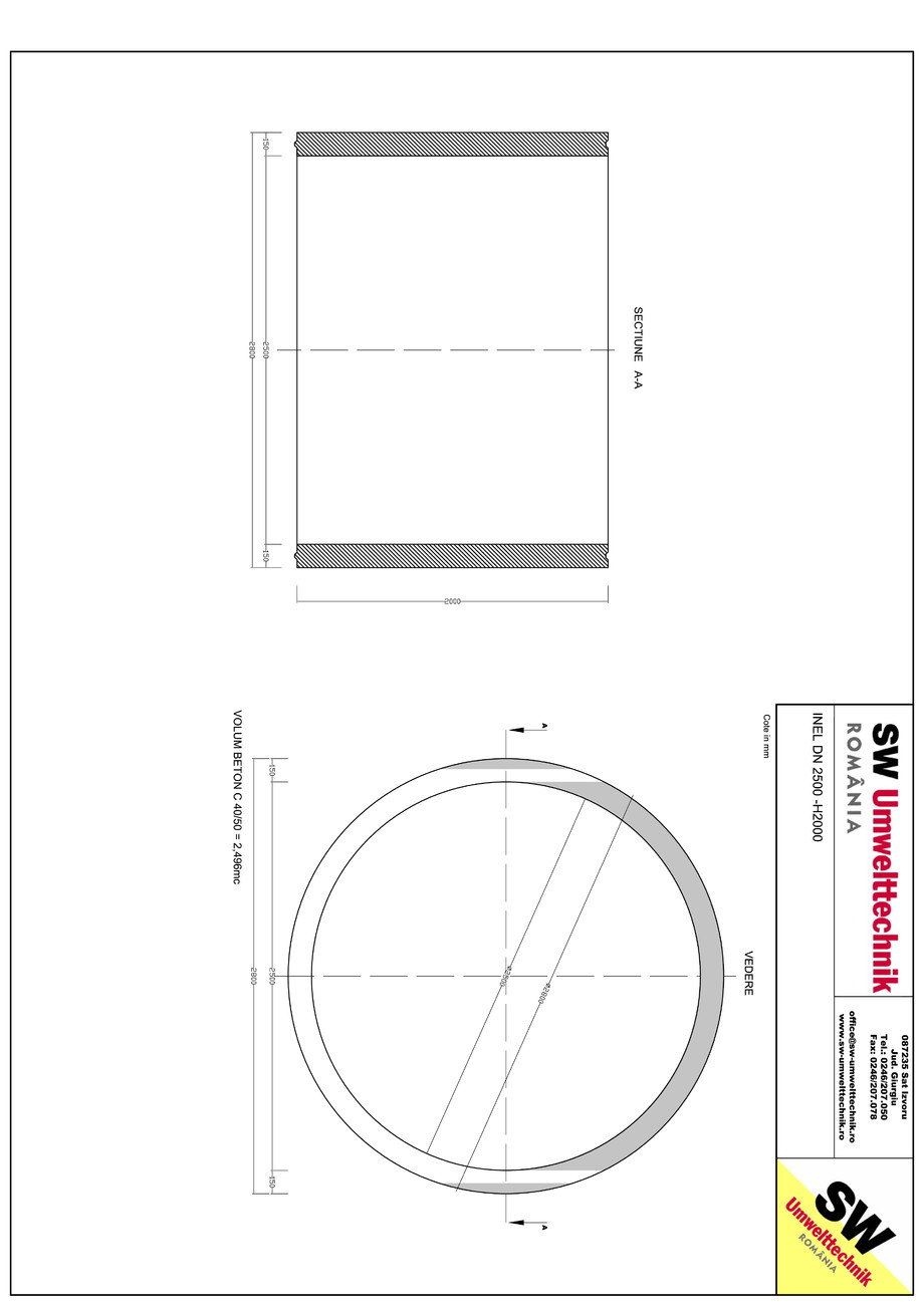 Pagina 1-CAD-PDF Inel DN2500 - Inel H2000 SW UMWELTTECHNIK Detaliu de produs 