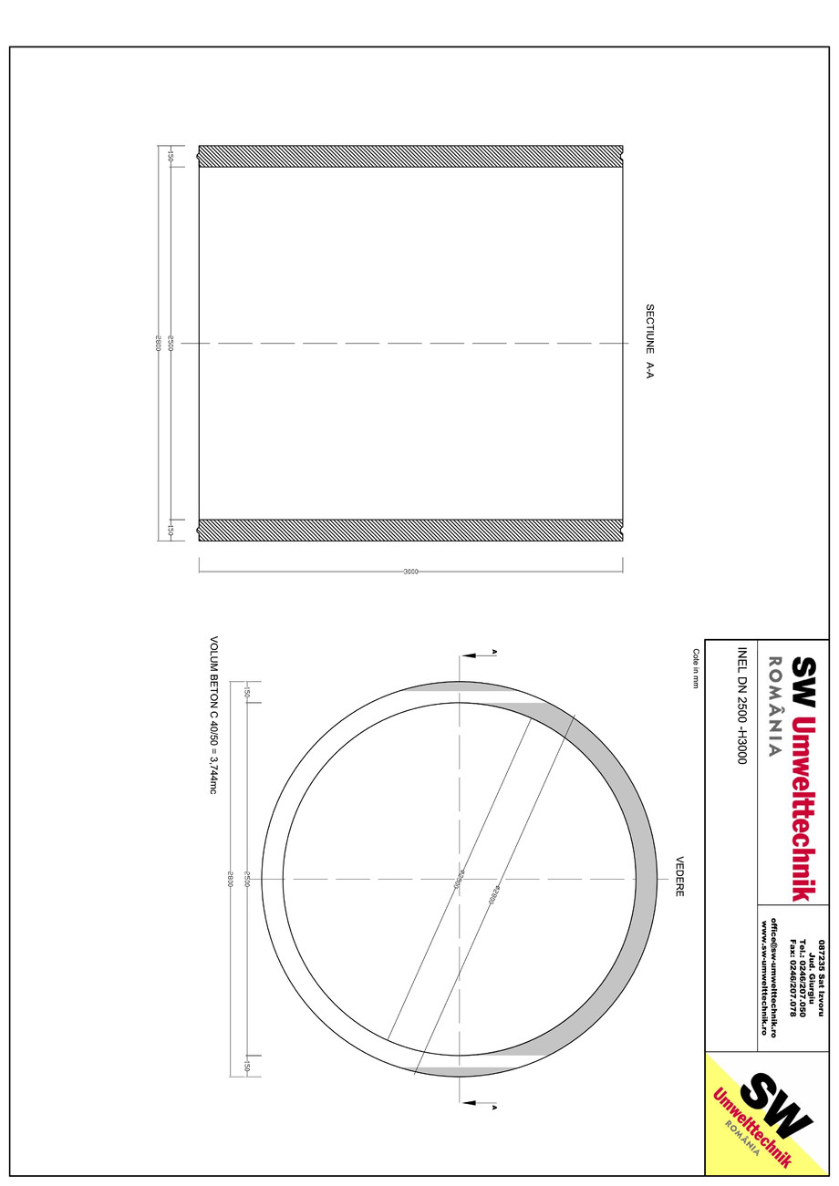 Pagina 1-CAD-PDF Inel DN2500 - Inel H3000 SW UMWELTTECHNIK Detaliu de produs 