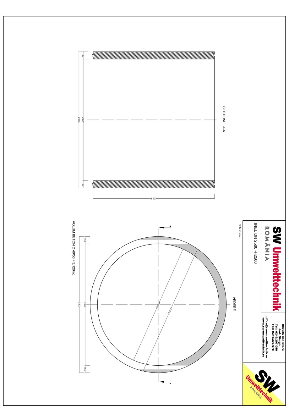 Pagina 1-CAD-PDF Inel DN2500 - Inel H2500 SW UMWELTTECHNIK Detaliu de produs 