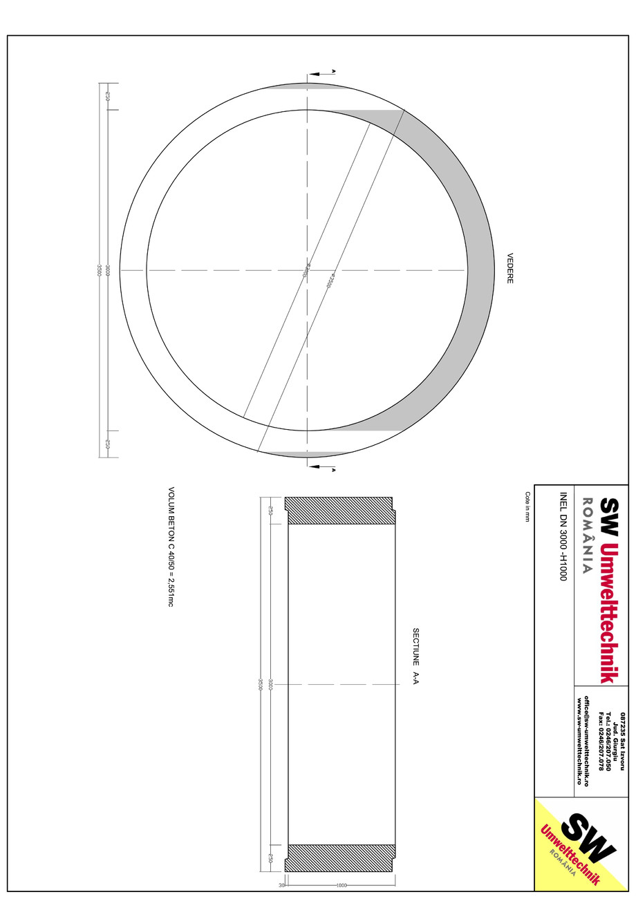 Pagina 1-CAD-PDF Inel DN3000 - Inel  1000 SW UMWELTTECHNIK Detaliu de produs 