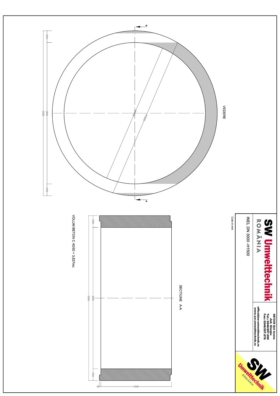 Pagina 1-CAD-PDF Inel DN3000 - Inel  1500 SW UMWELTTECHNIK Detaliu de produs 
