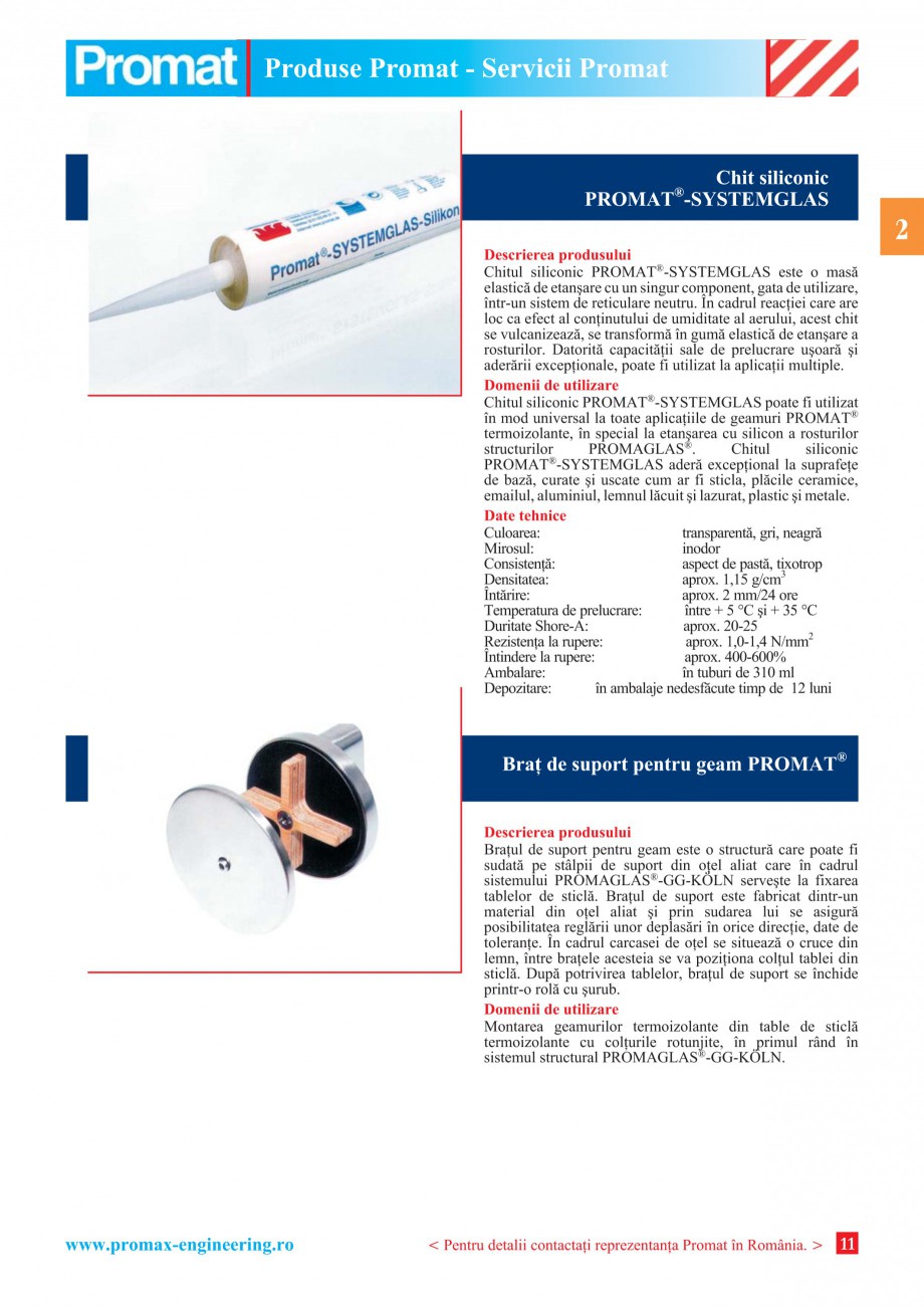Pagina 11 - Catalog general de produse PROMAT Catalog, brosura Romana mpreunã cu moloz (UEE -...