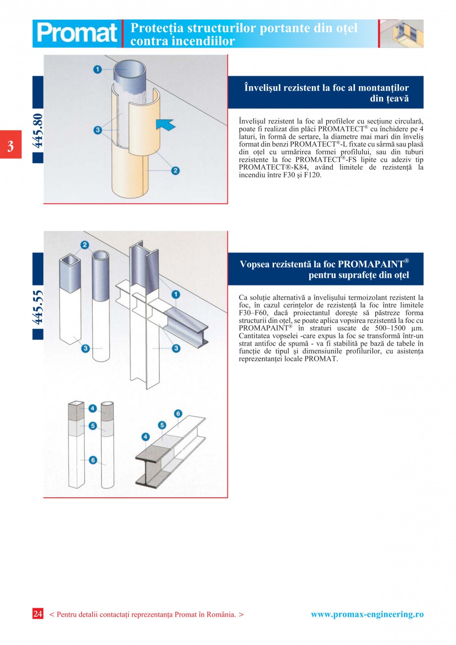 Pagina 24 - Catalog general de produse PROMAT Catalog, brosura Romana e suport din oþel aliat care ...