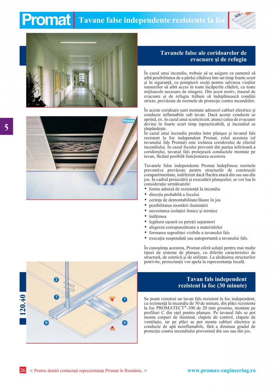 Pagina 26 - Catalog general de produse PROMAT Catalog, brosura Romana a uºilor antifoc într-un...