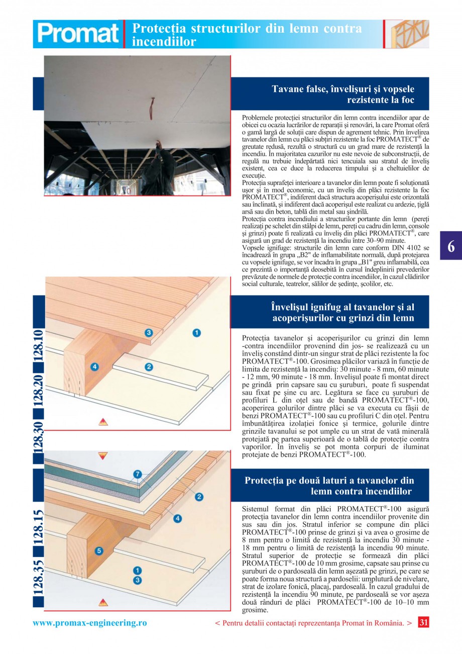 Pagina 31 - Catalog general de produse PROMAT Catalog, brosura Romana e de strãpungere, în caz de ...