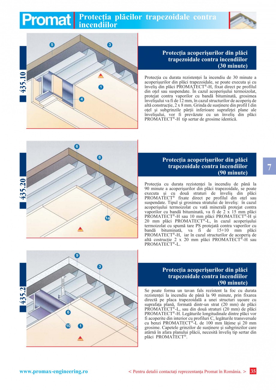 Pagina 35 - Catalog general de produse PROMAT Catalog, brosura Romana rdere benzile din material...