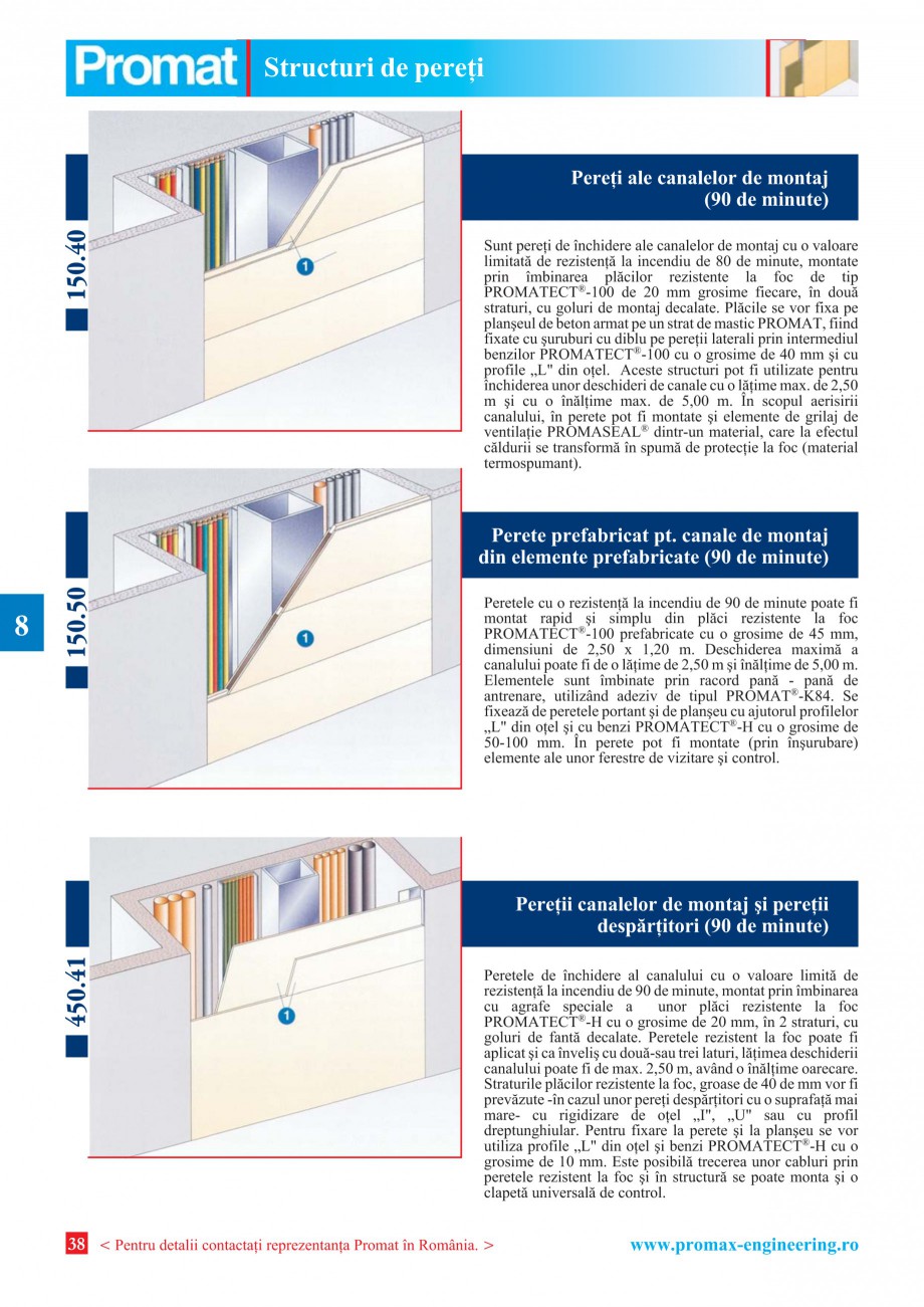 Pagina 38 - Catalog general de produse PROMAT Catalog, brosura Romana n loc ferit de îngheþ ºi...