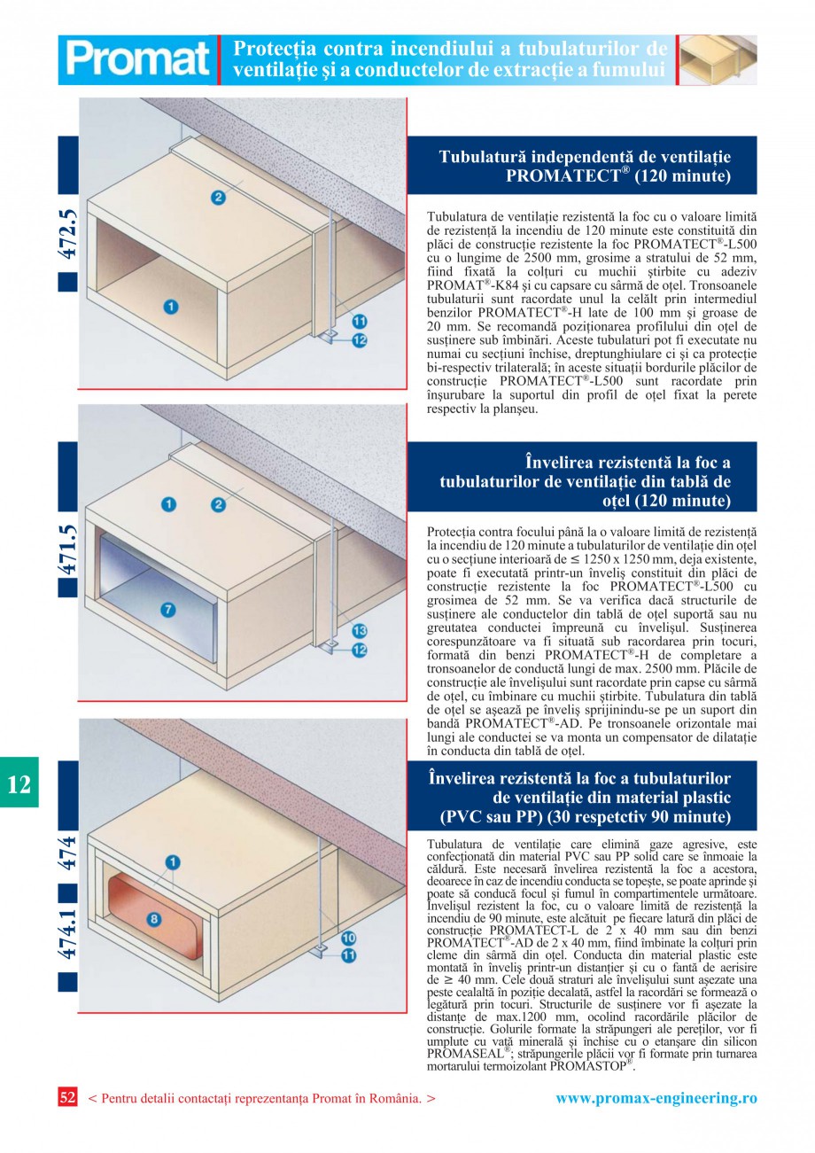 Pagina 52 - Catalog general de produse PROMAT Catalog, brosura Romana tarea prevederilor privind...