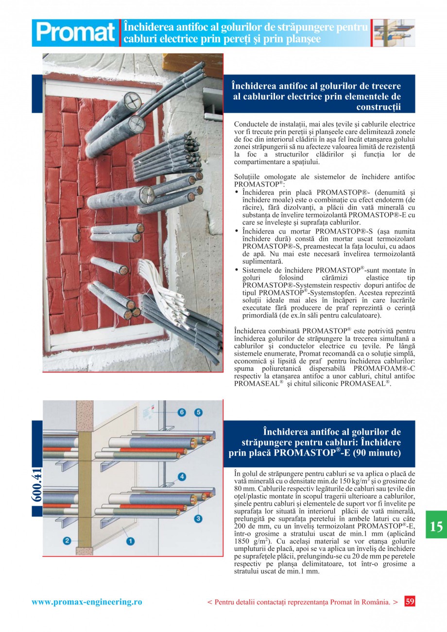 Pagina 59 - Catalog general de produse PROMAT Catalog, brosura Romana 0, fixate direct pe suprafaþa...