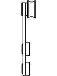 Sistem de fixare usi glisante din sticla - 05-50-51-50 C SADEV DECOR - Sisteme de fixare