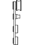 Sistem de fixare usi glisante din sticla - 05-51-51-50 C SADEV DECOR - Sisteme de fixare