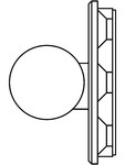 Sistem de fixare usi glisante din sticla - 05-51-58-50 C SADEV DECOR - Sisteme de fixare