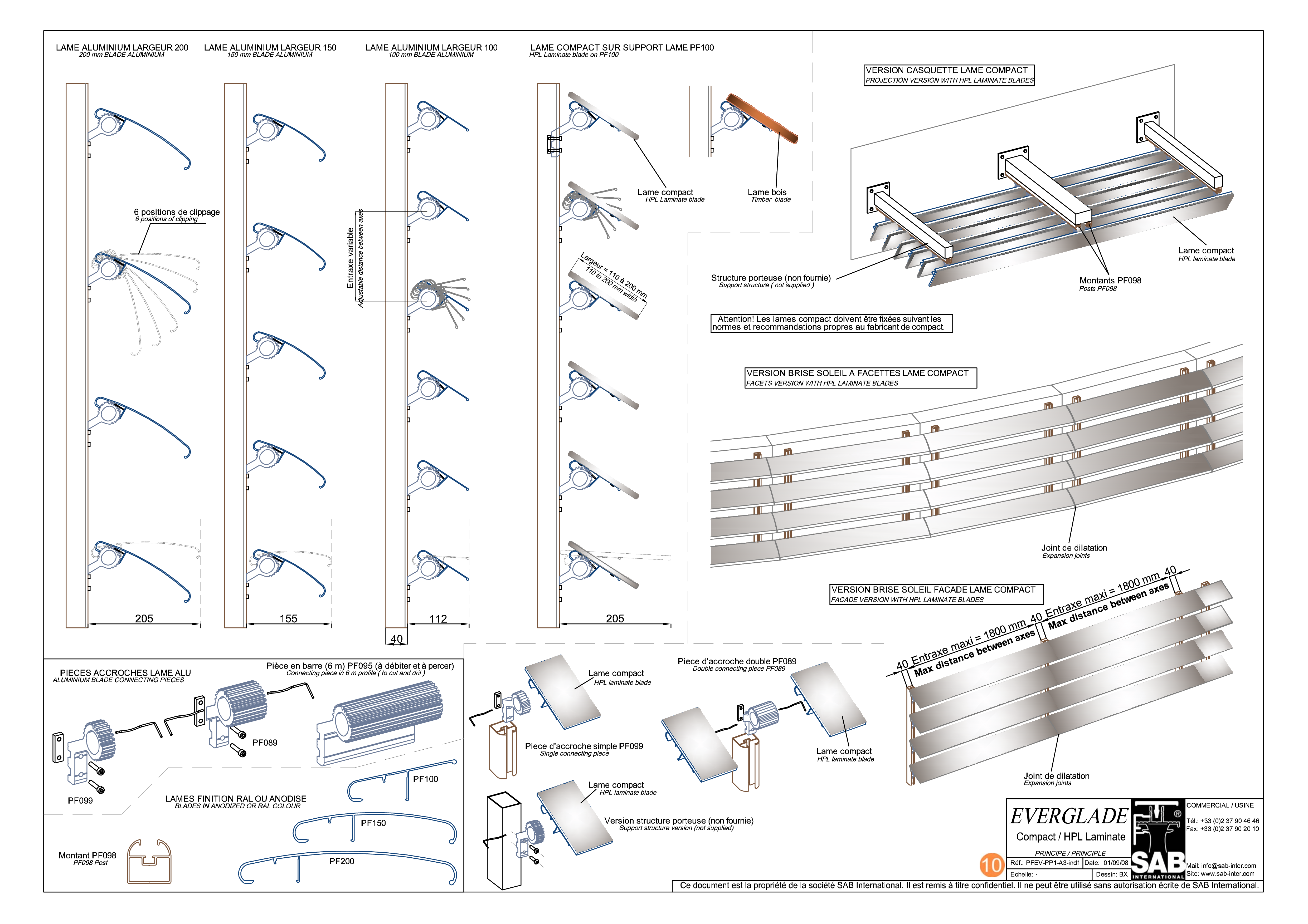 Pagina 2 - CAD-PDF Sisteme de brissoleil-uri SAB Detaliu de produs EVERGLADE 