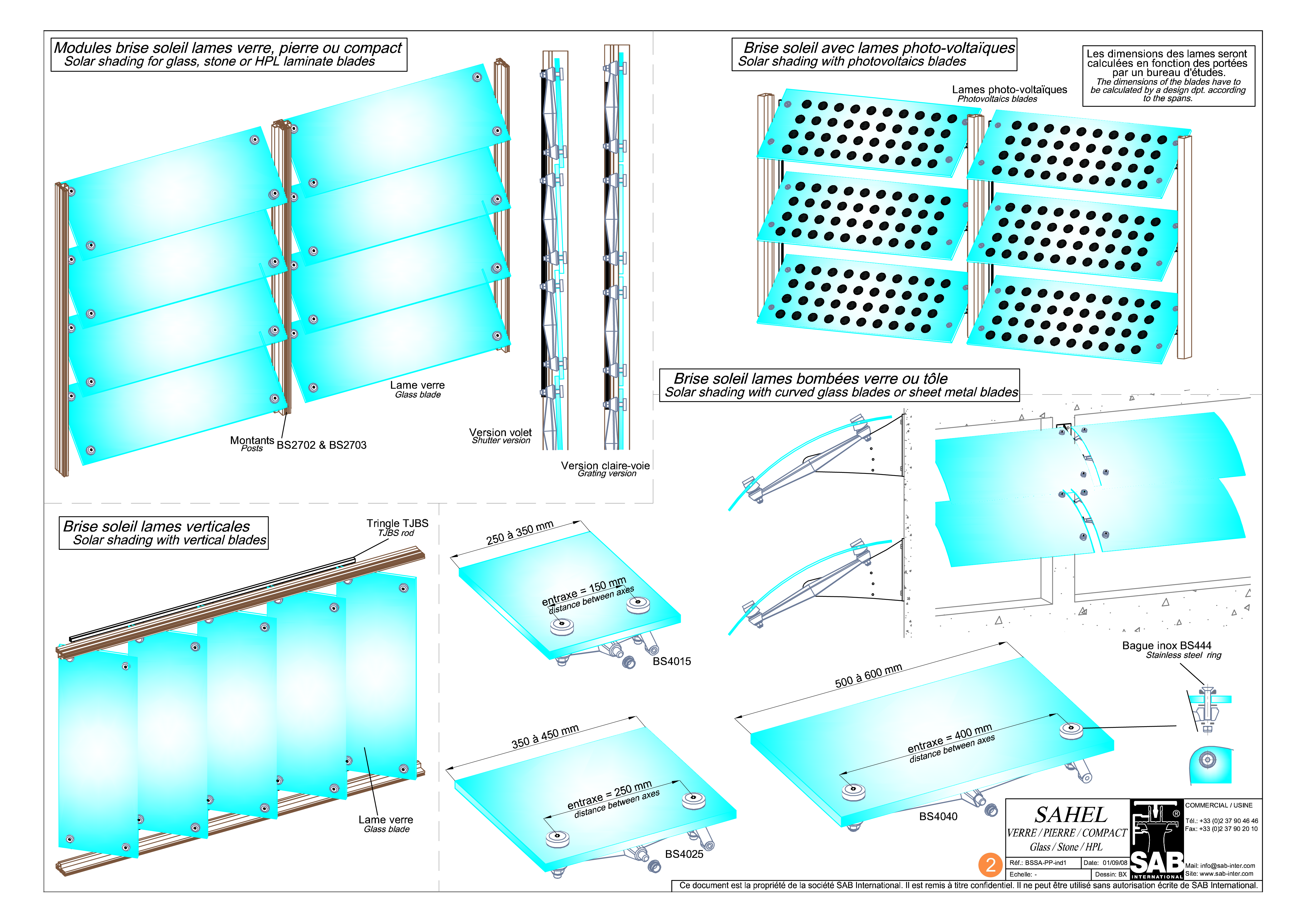 Pagina 1 - CAD-PDF Sisteme de brissoleil-uri SAB Detaliu de produs SAHEL 