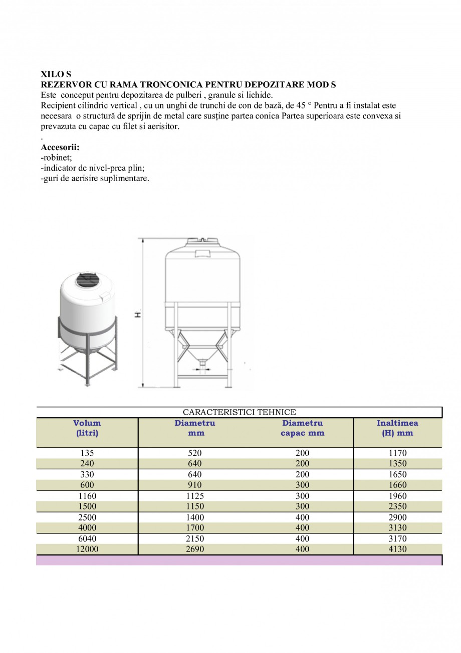 Pagina 11-Rezervoare industriale NEW DESIGN COMPOSITE Specificații tehnice Romana 
PUFFO REZERVOR CILINDRIC ...