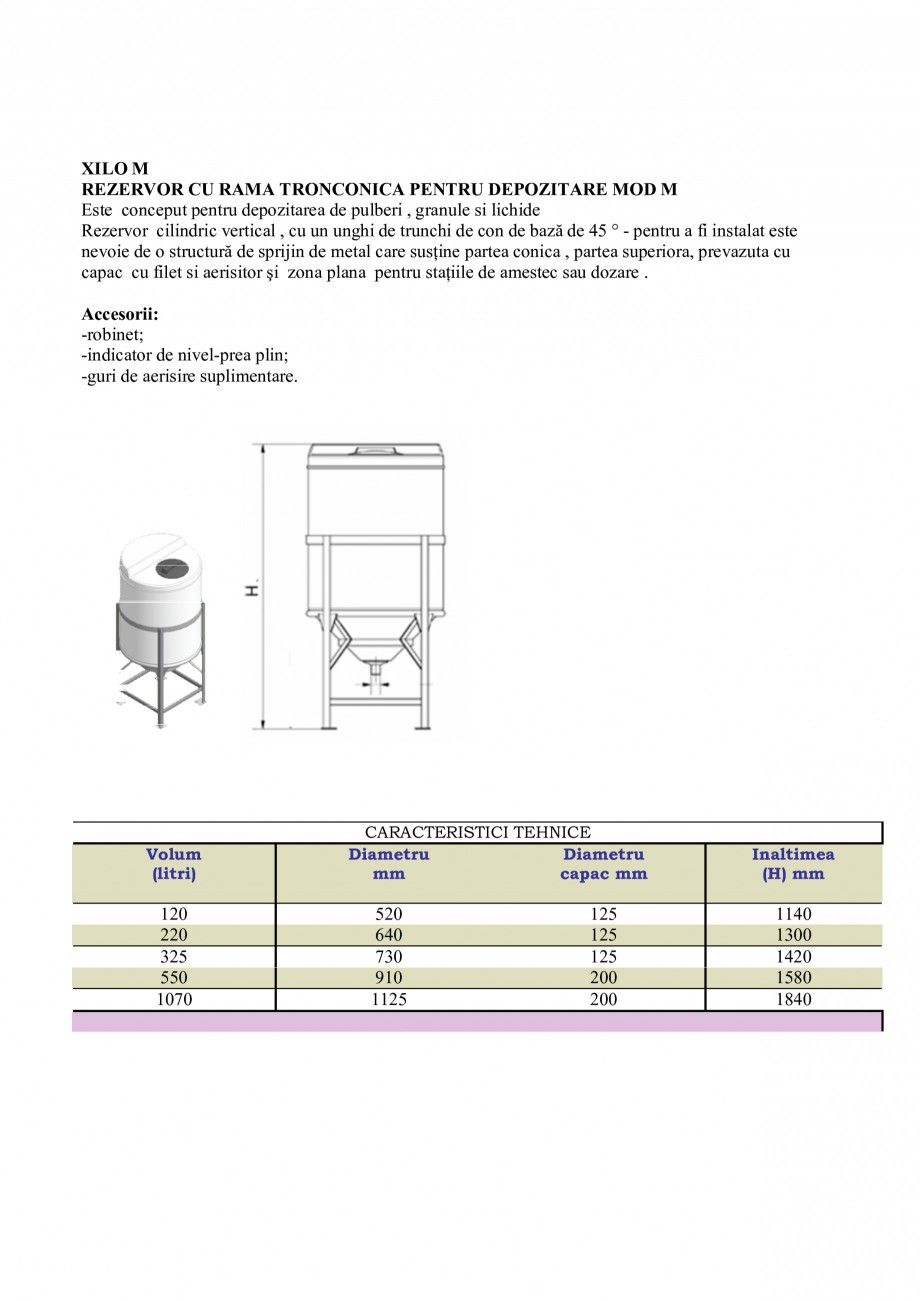 Pagina 12 - Rezervoare industriale NEW DESIGN COMPOSITE Fisa tehnica Romana sitor incorporat. Este...