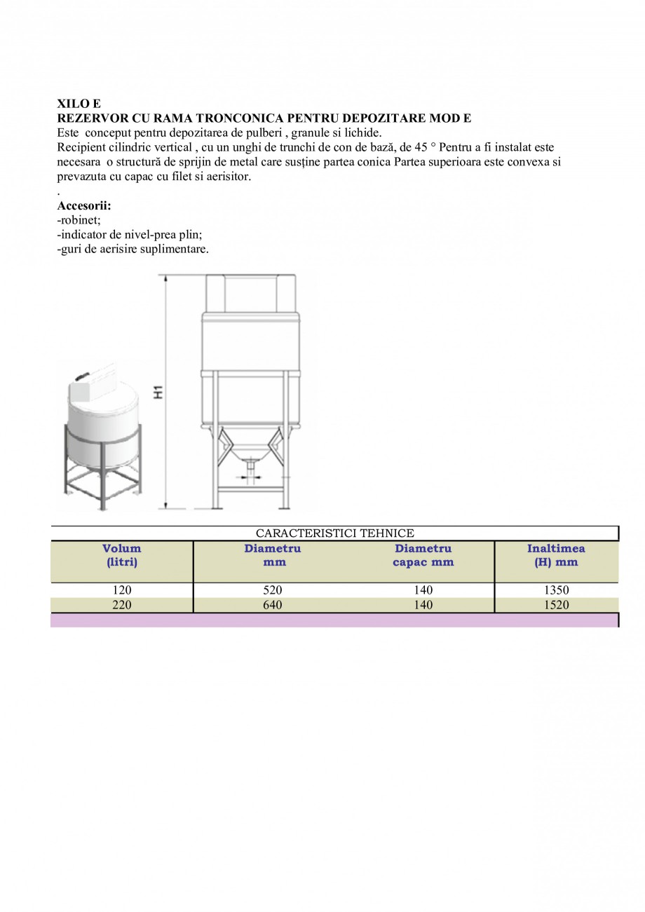 Pagina 14-Rezervoare industriale NEW DESIGN COMPOSITE Specificații tehnice Romana 