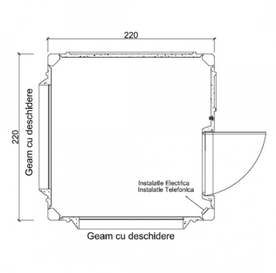 Pagina 1-Cabine prefabricate NEW DESIGN COMPOSITE 2222 Specificații tehnice Romana 