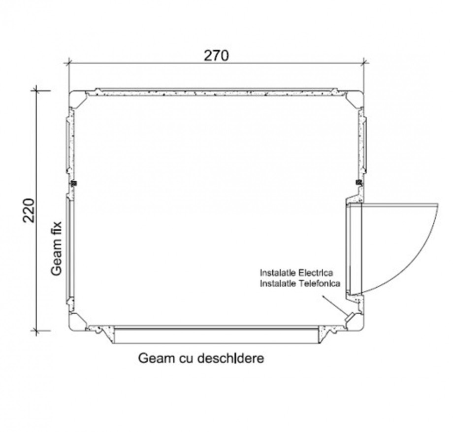 Pagina 1-Cabine prefabricate NEW DESIGN COMPOSITE 2227 Specificații tehnice Romana 