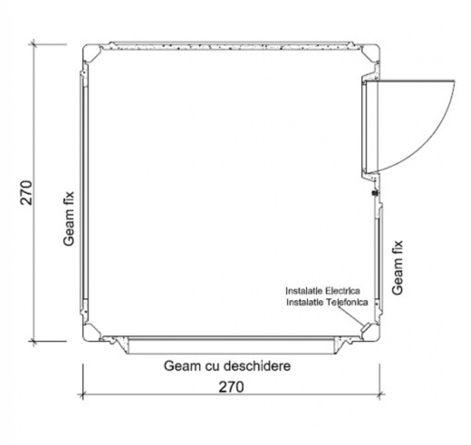 Pagina 1-Cabine prefabricate NEW DESIGN COMPOSITE 2727 Specificații tehnice Romana 