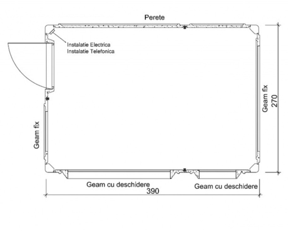Pagina 1-Cabine prefabricate NEW DESIGN COMPOSITE 2739 Specificații tehnice Romana 