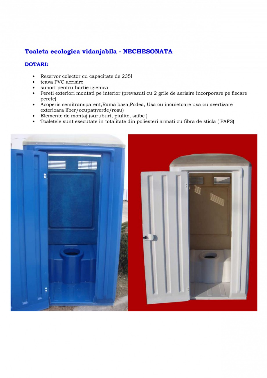 Pagina 12-Cabine prefabricate si toalete ecologice NEW DESIGN COMPOSITE 2751, 1515, 1522, 1527, 2222, 2227,...