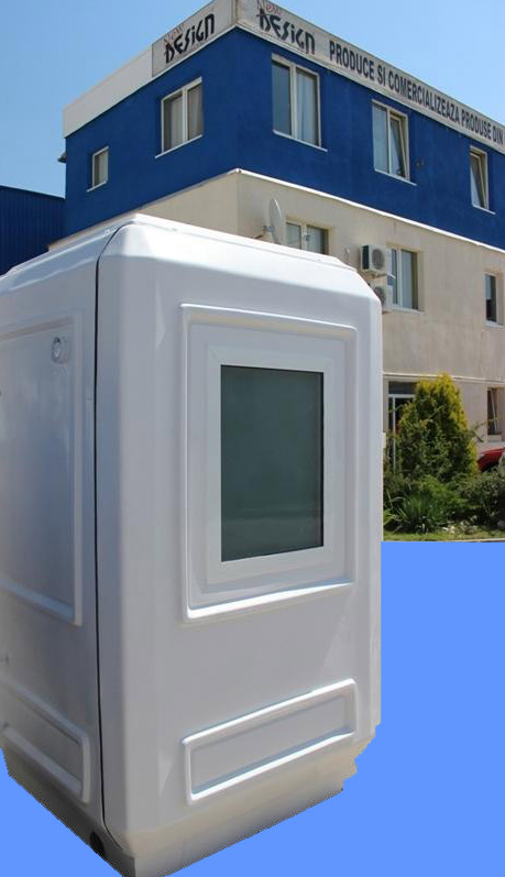 NEW DESIGN COMPOSITE Cabina cu dus si toaleta individuala - Cabine prefabricate pentru paza birouri fabrici
