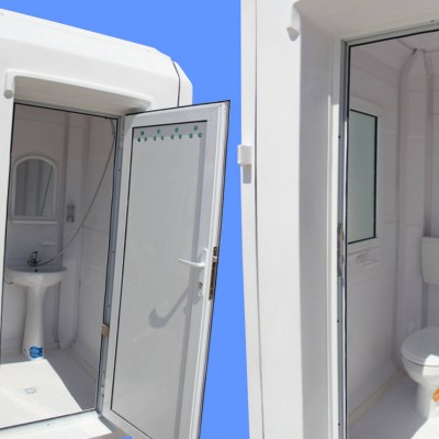 NEW DESIGN COMPOSITE Cabina cu dus si toaleta individuala - vedere interior - Cabine prefabricate pentru