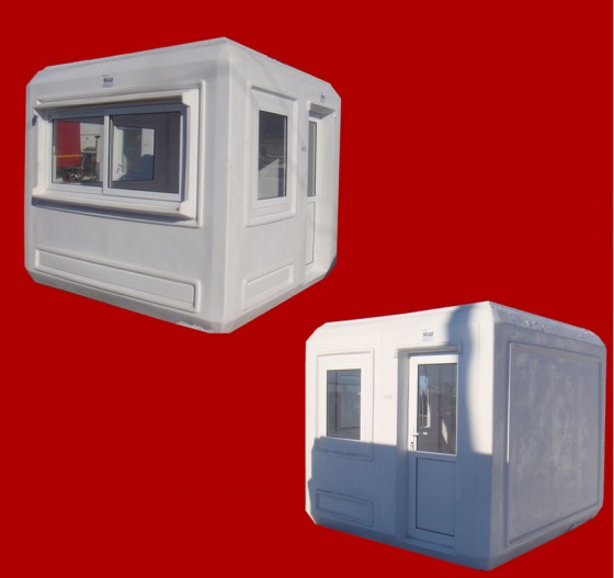 NEW DESIGN COMPOSITE MODUL 2727 - Cabine prefabricate pentru paza birouri fabrici scoli sau puncte de