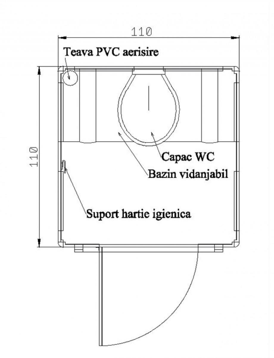 Pagina 1-Toaleta ecologica vidanjabila chesonata NEW DESIGN COMPOSITE vidanjabila, chesonata Specificații...