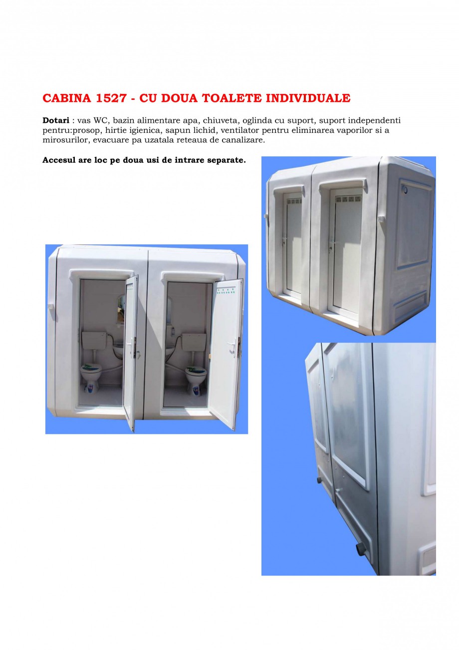 Pagina 6-Toalete ecologice si cabine prefabricate NEW DESIGN COMPOSITE racordabila, chesonata (gen...