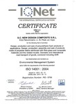 Certificat ISO 14001-2004 NEW DESIGN COMPOSITE
