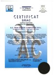 Certificat ISO SRAC 9001-2008 NEW DESIGN COMPOSITE