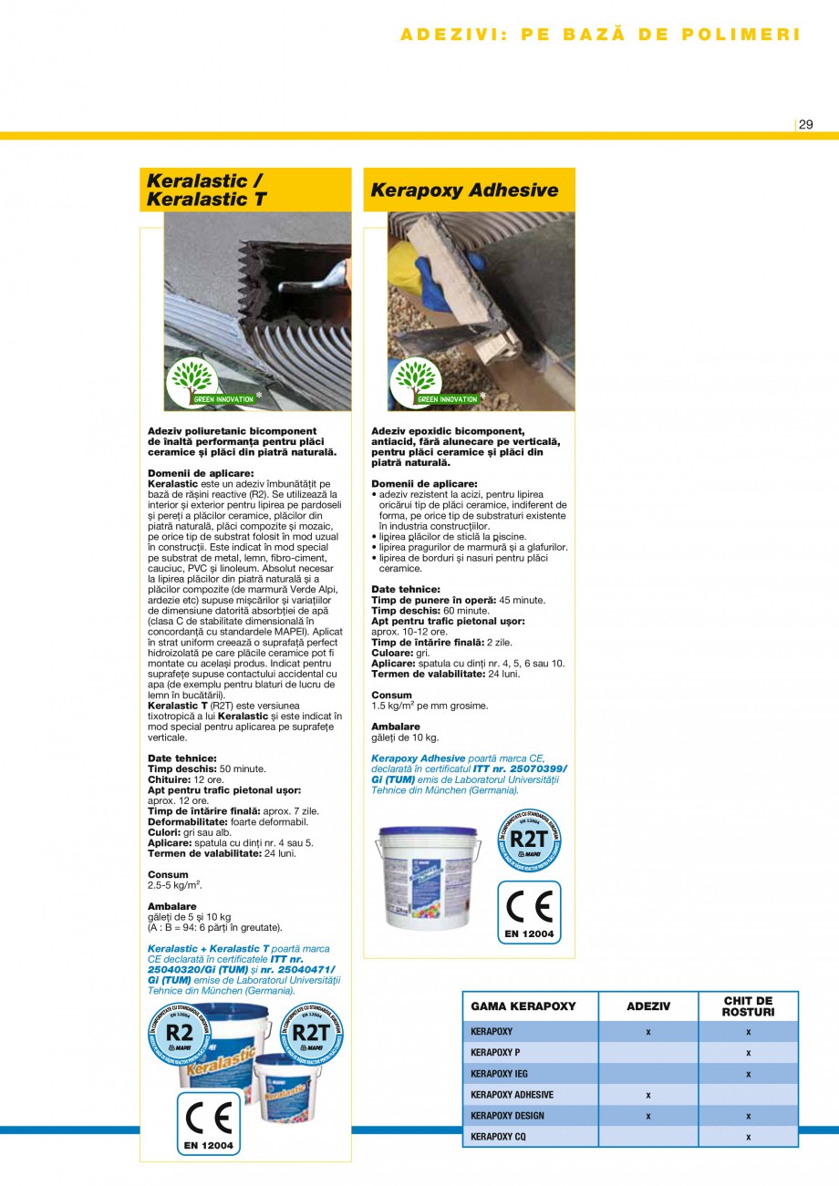 Pagina 30-Produse pentru montarea placilor ceramice si din piatra naturala MAPEI Catalog, brosura Romana g)...