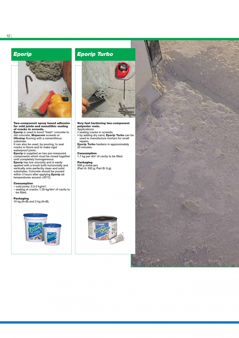 Pagina 14-Mortare, materiale speciale MAPEI Catalog, brosura Engleza Net Mapetherm Profil Mapetherm XPS 4...