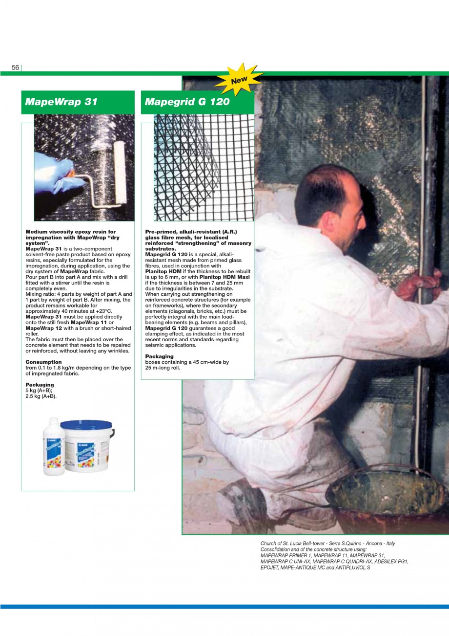 Pagina 58-Mortare, materiale speciale MAPEI Catalog, brosura Engleza d to traffic approximately 2 hours after ...