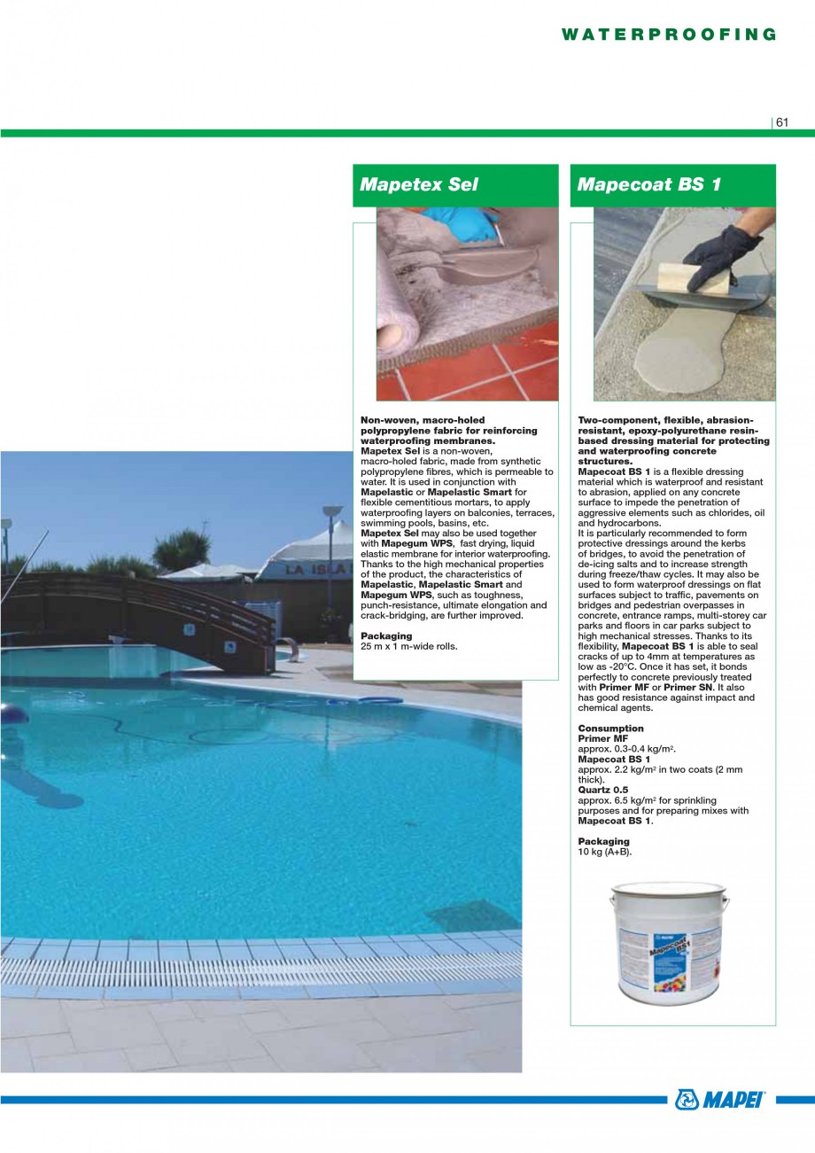 Pagina 63-Mortare, materiale speciale MAPEI Catalog, brosura Engleza 25 kg bags.

Pumping aid admix for mortar...