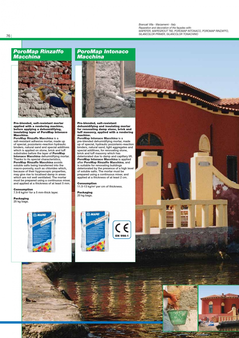 Pagina 78-Mortare, materiale speciale MAPEI Catalog, brosura Engleza ined that is easily applied by trowel....