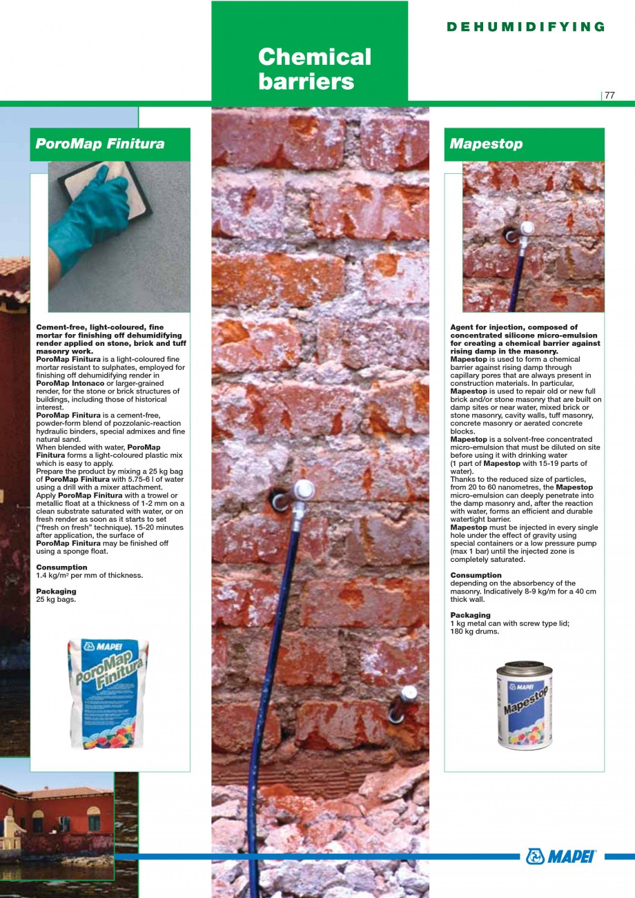 Pagina 79-Mortare, materiale speciale MAPEI Catalog, brosura Engleza r other deleterious substances. Any old...