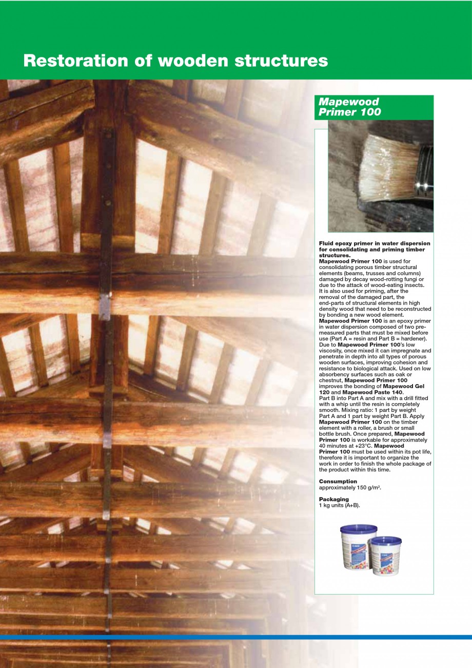 Pagina 80-Mortare, materiale speciale MAPEI Catalog, brosura Engleza at +40°C. Mapefinish is supplied as two ...