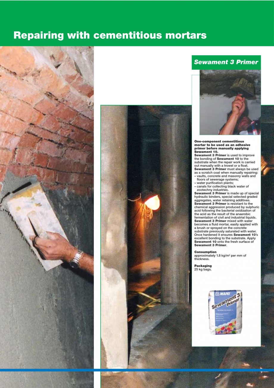 Pagina 126-Mortare, materiale speciale MAPEI Catalog, brosura Engleza ven. Mixing ratio: 4 parts by weight of...