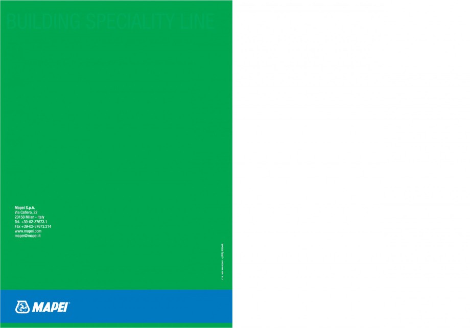 Pagina 152-Mortare, materiale speciale MAPEI Catalog, brosura Engleza  for underground metal structures, the...