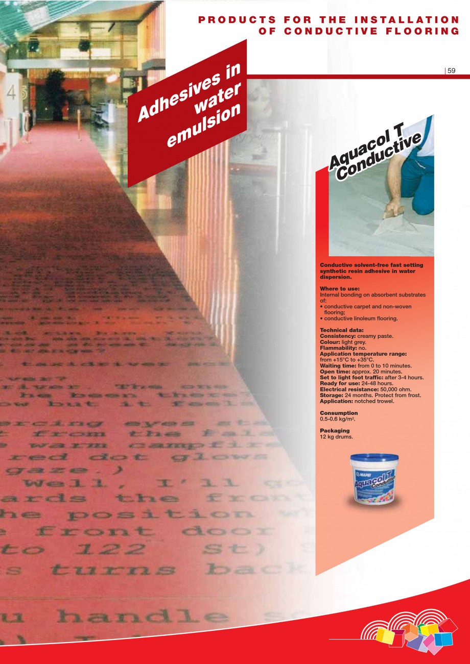 Pagina 61-Produse pentru montarea imbracamintilor vinilice, textile si cauciuc pentru pereti si pardoseli...